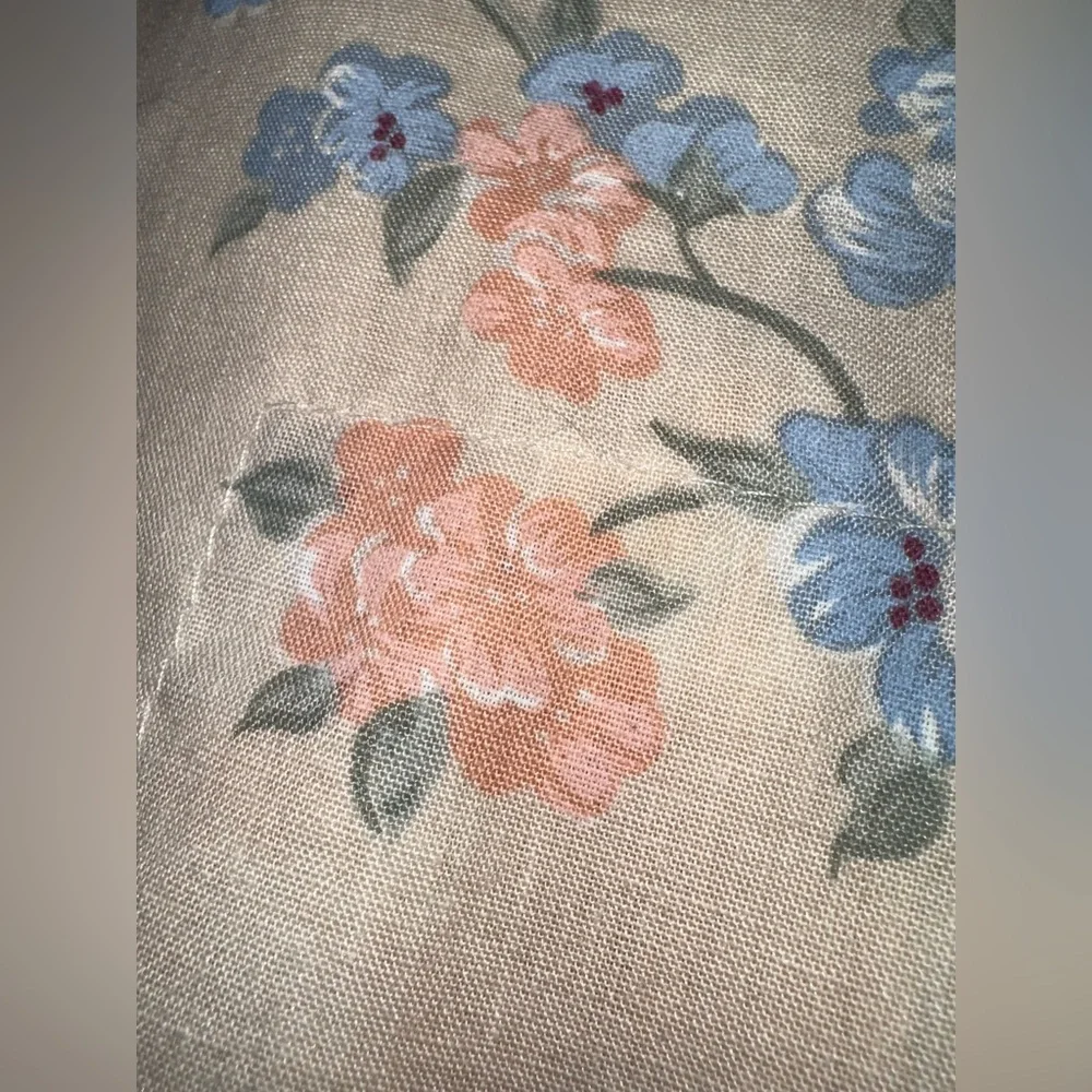 Vintage Pillow Cases Floral Print lot of TWO 25 x 31 you will get two